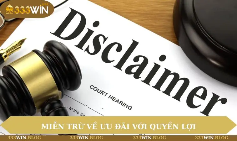 Miễn trừ về ưu đãi với quyền lợi
