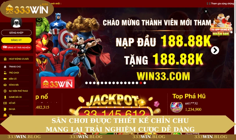 Sân chơi được thiết kế chỉn chu, mang lại trải nghiệm cược dễ dàng